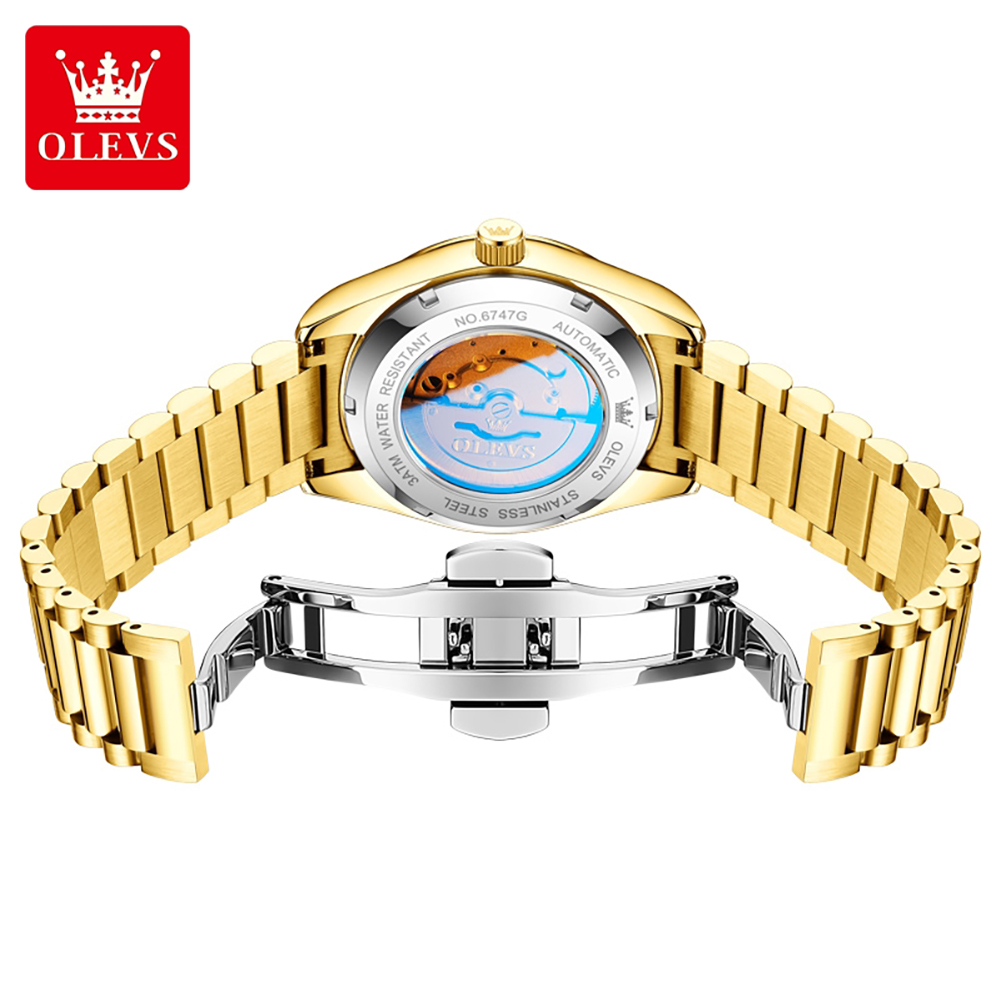 OLEVS 6747 Luxusmarke Herrenuh – Mens Mechanical Watch Bewertung und Preis