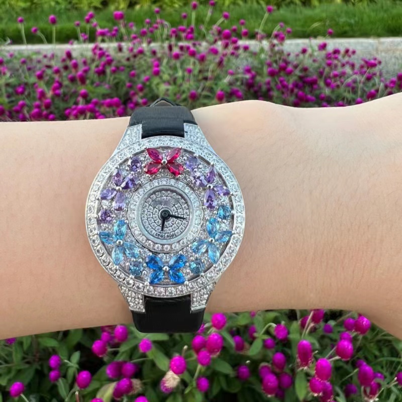 Luxuriöse Bunte Damenuhr Hochw – Jewels In Quartz Watches Bewertung und Preis