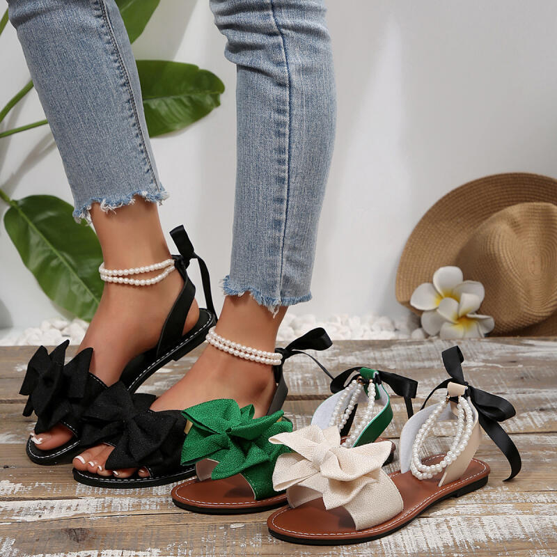 Elegante Perlenketten-Sandalen – Anklet Foot Chain Bewertung und Preis