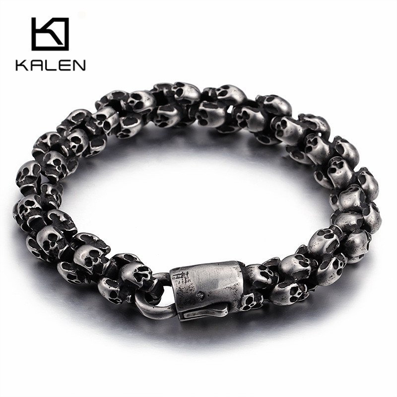Kalen Punk Lange Matte Schädel – Gothic Skull Ring Bewertung und Preis